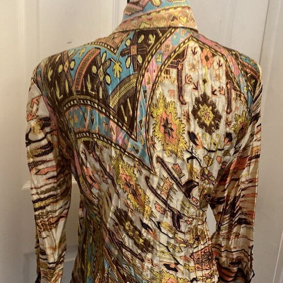 NWT Roberto Cavalli 100% silk blouse, S - Picture 11 of 14